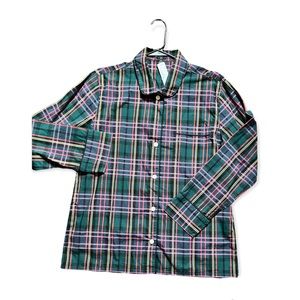 J.Crew Plaid Button down pajama shirt NWT